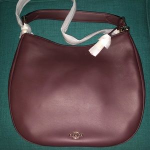 New with tags Coach Mae Hobo in Oxblood